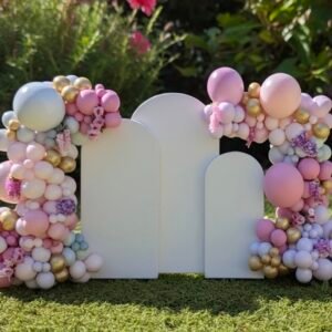 Backdrop arch with covers